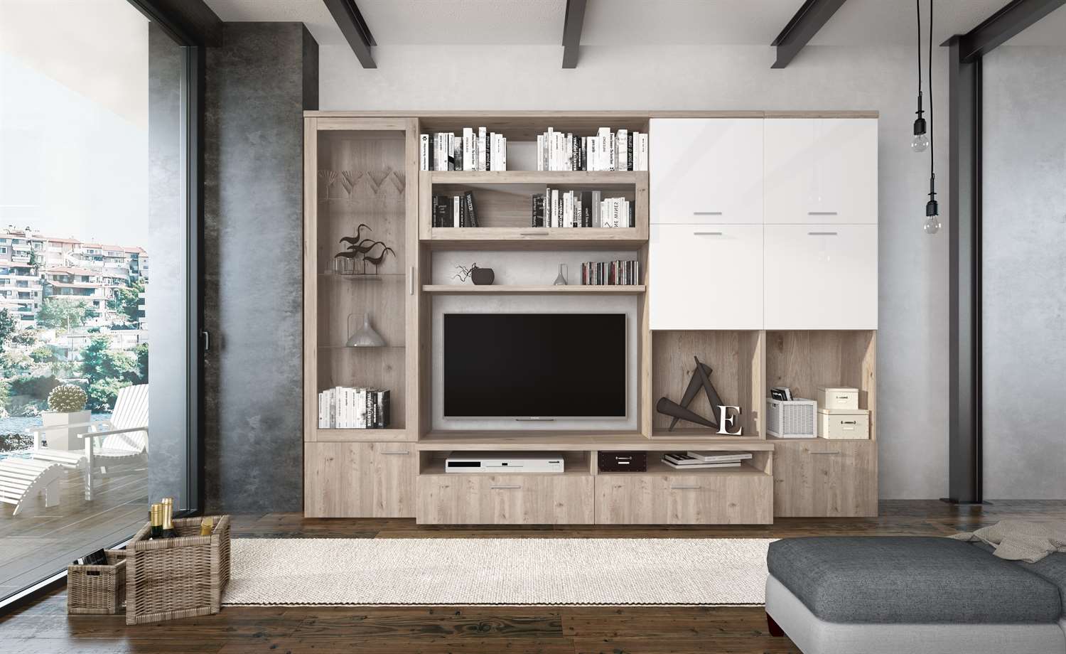 Meblościanka MASTER wysoki połysk