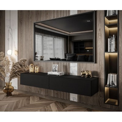 Szafka RTV COLETTE 175 cm czarny mat