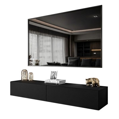 Szafka RTV COLETTE 175 cm czarny mat