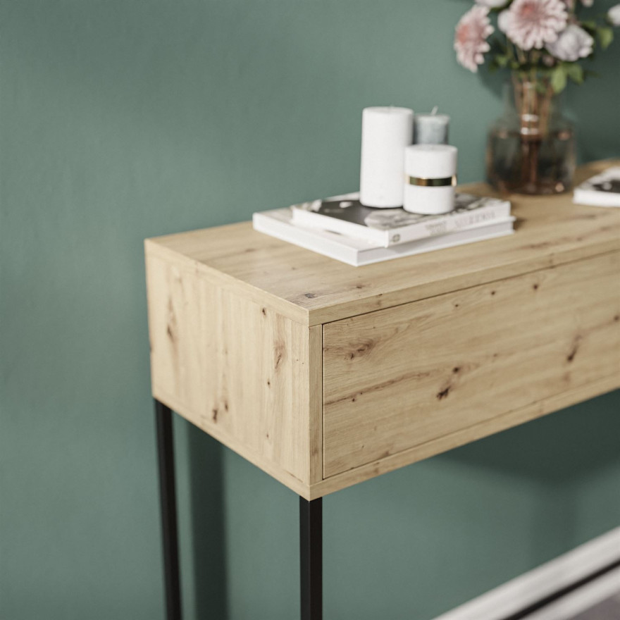 Konsola ARCADE z szufladami dąb artisan