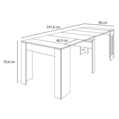 Stół konsola 237 PLUS biały mat Stół konsola 237 PLUS biały mat