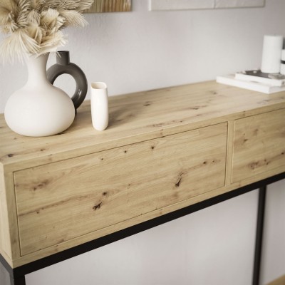 Konsola ARCADE II z szufladami dąb artisan