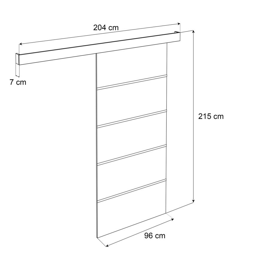 Drzwi przesuwne YORK MATT II Drzwi przesuwne YORK MATT II