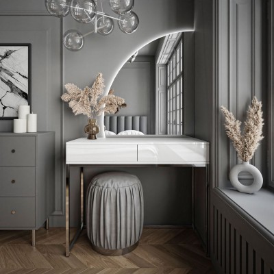 Toaletka kosmetyczna QUINNIE GLAMOUR z lustrem