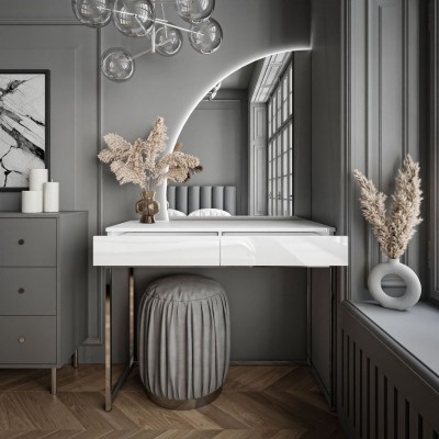 Toaletka kosmetyczna QUINNIE GLAMOUR z lustrem Toaletka kosmetyczna QUINNIE GLAMOUR z lustrem