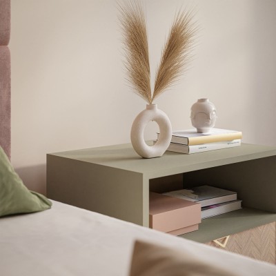 Stolik nocny ALOE jodełka scandi Stolik nocny ALOE jodełka scandi