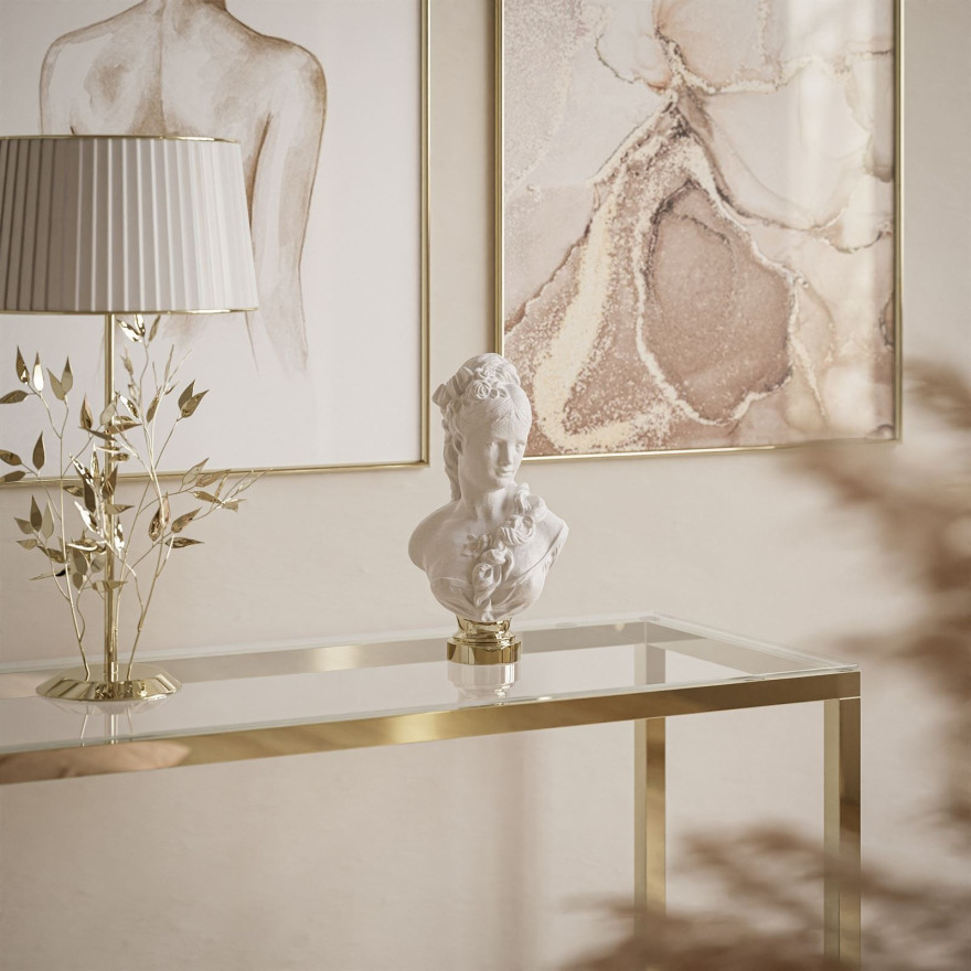 Konsola MODERN GLASS II ZŁOTY CHROM 80/100 cm Konsola MODERN GLASS II ZŁOTY CHROM 80/100 cm