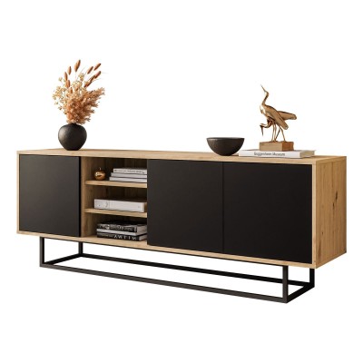 Szafka RTV SANAYI II z półkami dąb artisan