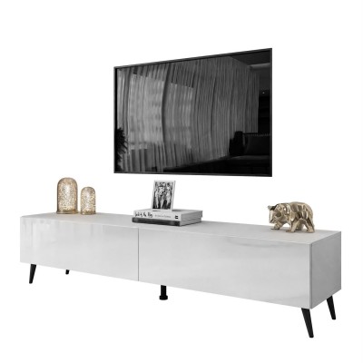 Szafka RTV COLETTE II 175 cm biały połysk Szafka RTV COLETTE II 175 cm biały połysk