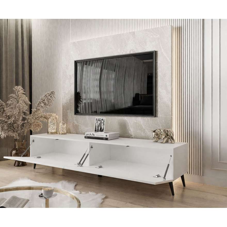 Szafka RTV COLETTE II 175 cm biały połysk Szafka RTV COLETTE II 175 cm biały połysk