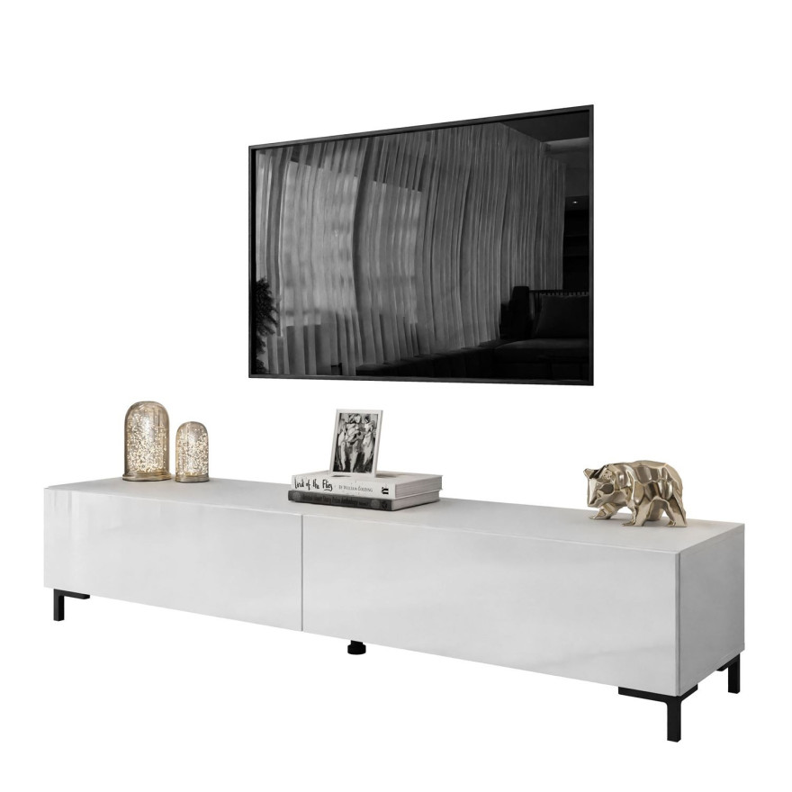 Szafka RTV COLETTE IV 175 cm biały połysk Szafka RTV COLETTE IV 175 cm biały połysk