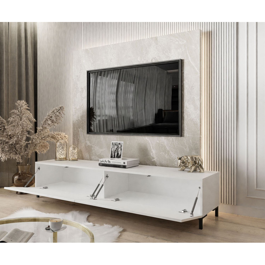 Szafka RTV COLETTE IV 175 cm biały połysk Szafka RTV COLETTE IV 175 cm biały połysk