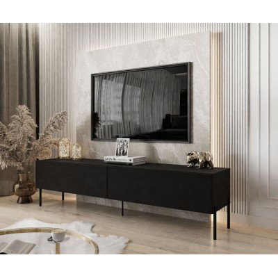 Szafka RTV COLETTE II 175 cm czarny mat Szafka RTV COLETTE II 175 cm czarny mat