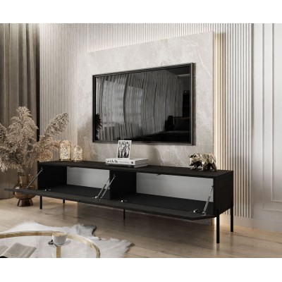 Szafka RTV COLETTE II 175 cm czarny mat Szafka RTV COLETTE II 175 cm czarny mat