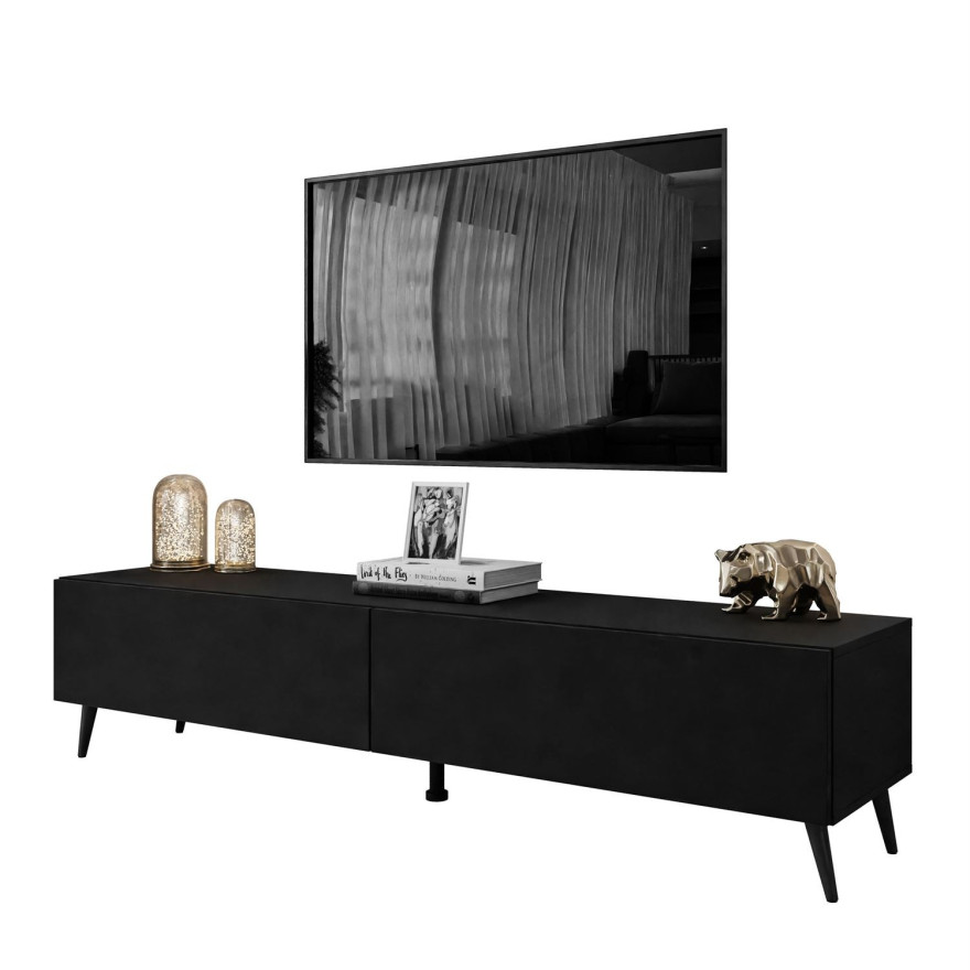 Szafka RTV COLETTE III 175 cm czarny mat Szafka RTV COLETTE III 175 cm czarny mat