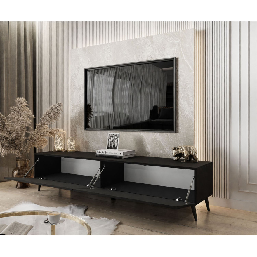 Szafka RTV COLETTE III 175 cm czarny mat Szafka RTV COLETTE III 175 cm czarny mat
