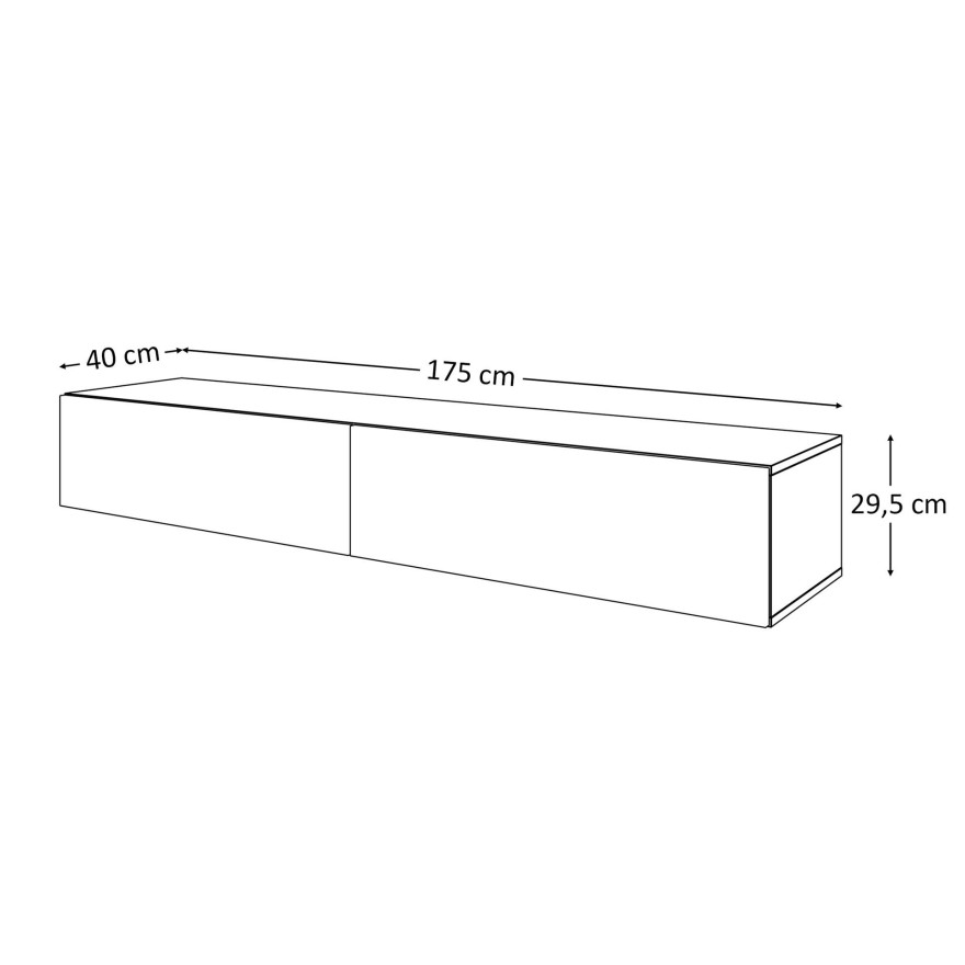 Meblościanka COLETTE biały połysk