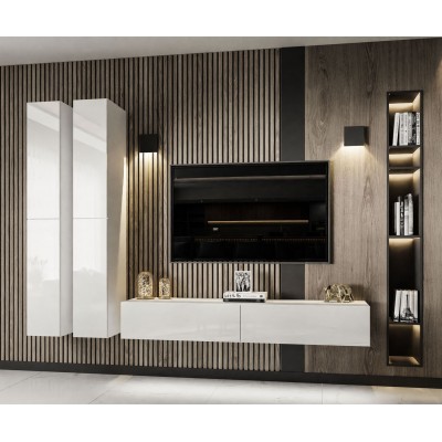 Meblościanka COLETTE II biały połysk Meblościanka COLETTE II biały połysk