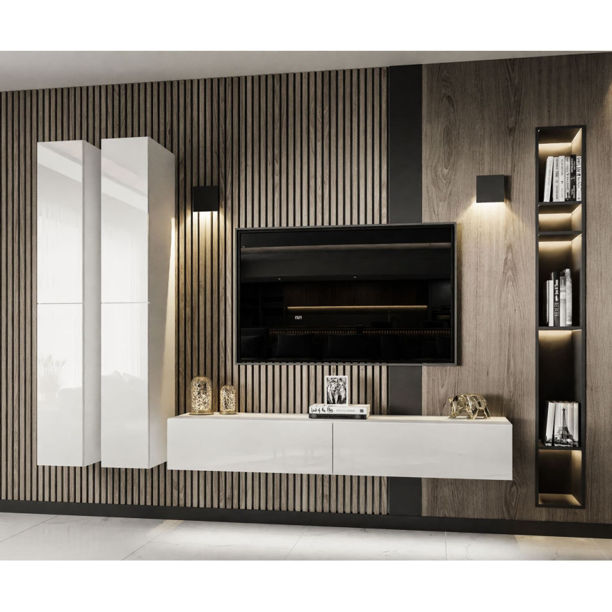 Meblościanka COLETTE II biały połysk Meblościanka COLETTE II biały połysk