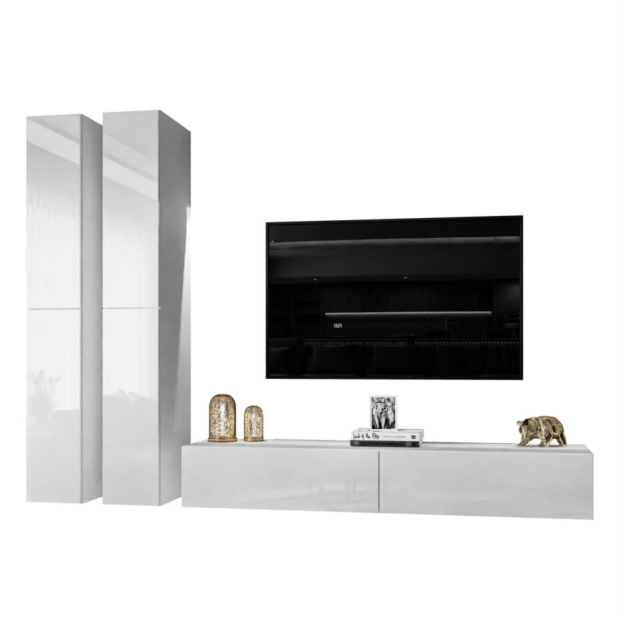 Meblościanka COLETTE II biały połysk Meblościanka COLETTE II biały połysk