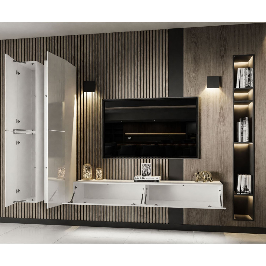 Meblościanka COLETTE II biały połysk Meblościanka COLETTE II biały połysk