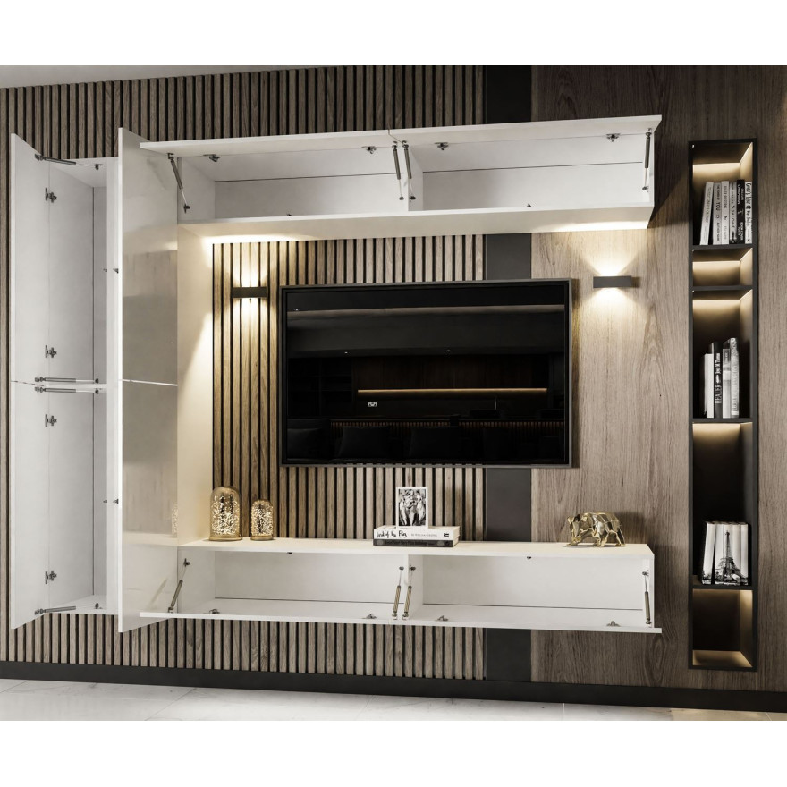 Meblościanka COLETTE III biały połysk