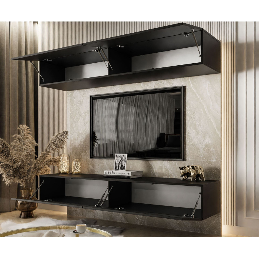 Meblościanka COLETTE czarny mat