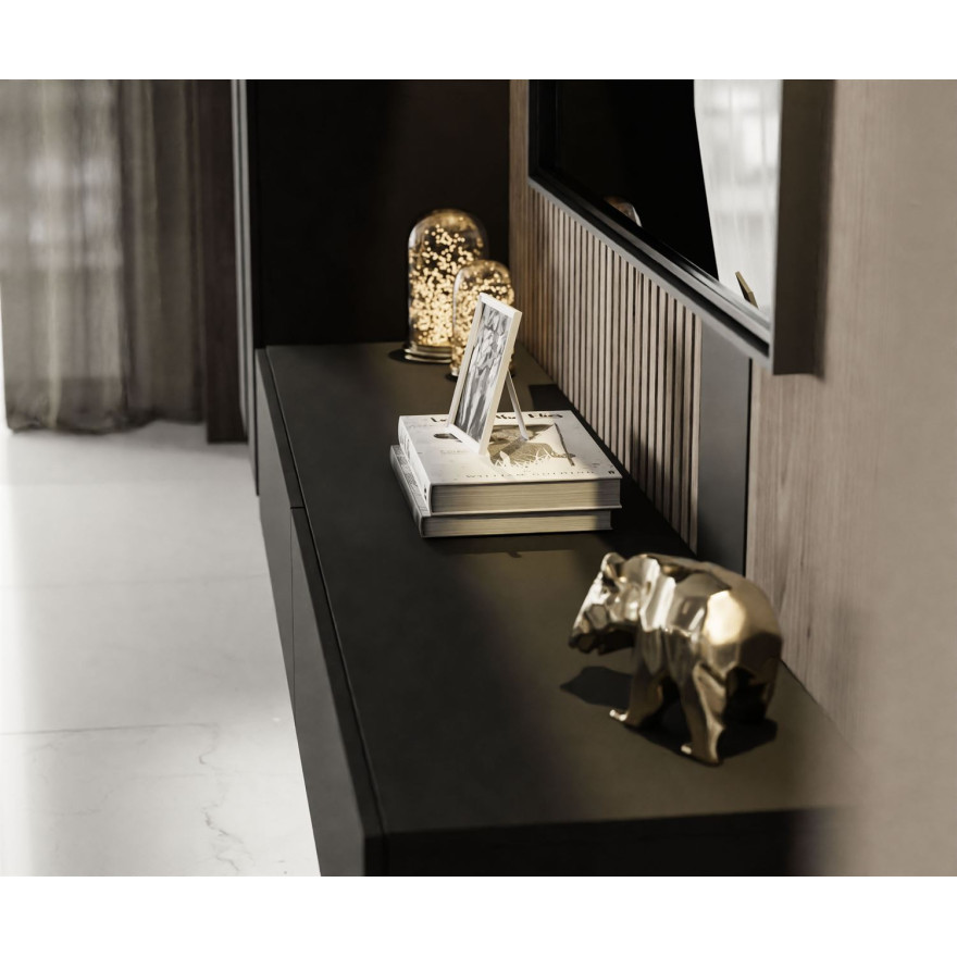 Meblościanka COLETTE III czarny mat