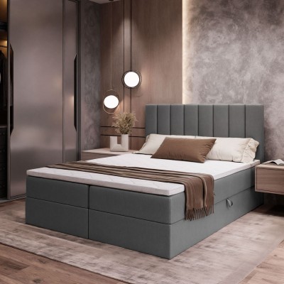 Łóżko kontynentalne LINE z materacem bonellowym