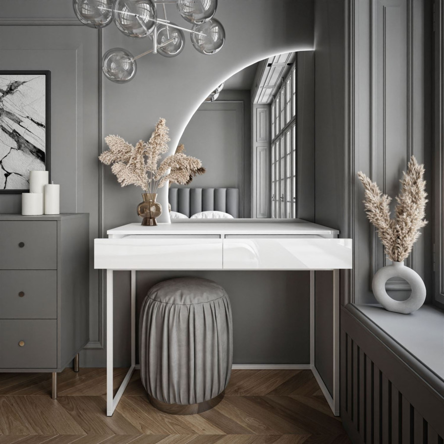 Toaletka kosmetyczna QUINNIE z lustrem Toaletka kosmetyczna QUINNIE z lustrem