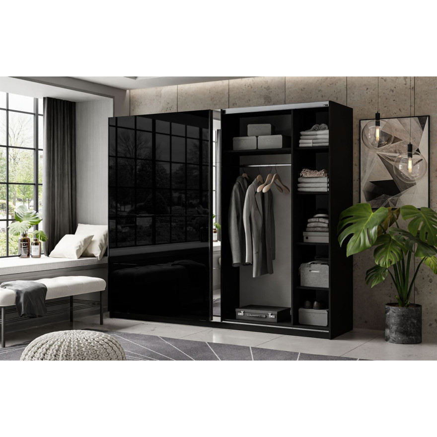 Szafa przesuwna LINA MIX 194/244 cm