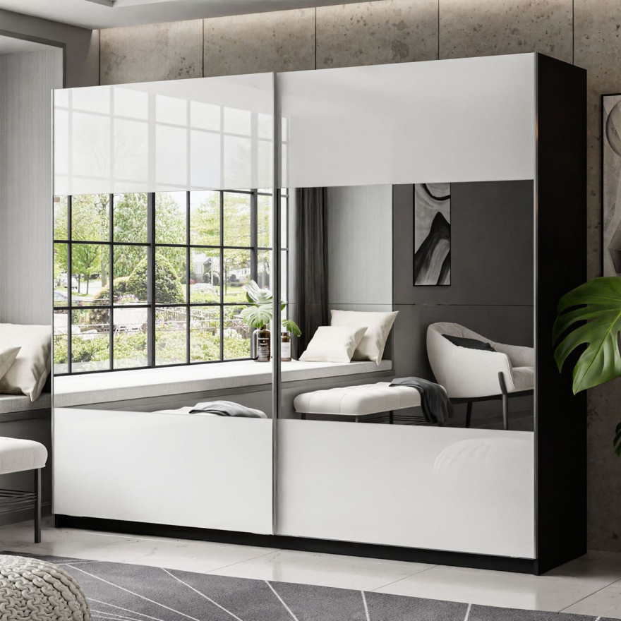 Szafa przesuwna LINA MIX 194/244 cm