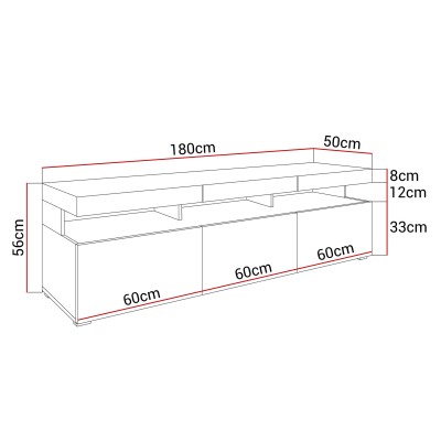 Szafka pod telewizor W9.314 VANCOUVER dąb artisan Szafka pod telewizor W9.314 VANCOUVER dąb artisan