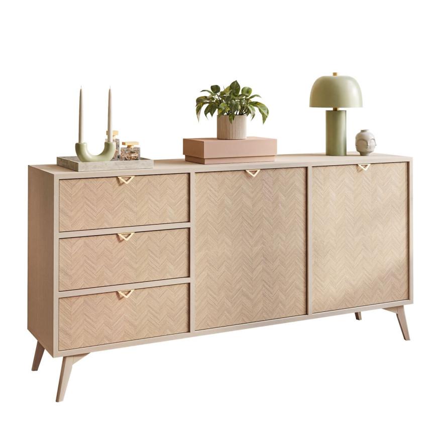 Zestaw mebli do salonu ALOE jodełka scandi  Zestaw mebli do salonu ALOE jodełka scandi