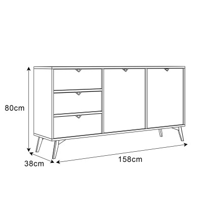 Zestaw mebli do salonu ALOE jodełka scandi  Zestaw mebli do salonu ALOE jodełka scandi