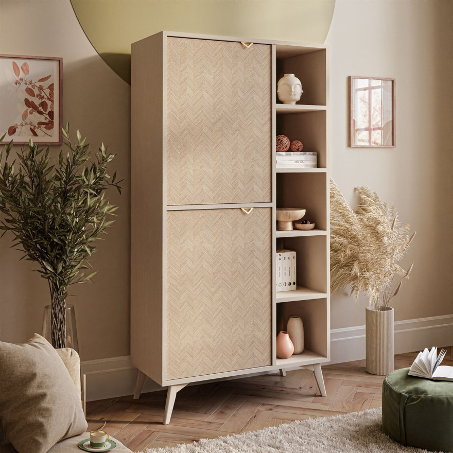 Zestaw mebli do salonu ALOE jodełka scandi  Zestaw mebli do salonu ALOE jodełka scandi