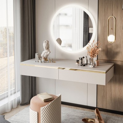 Okrągłe lustro wiszące AURORA z oświetleniem LED Okrągłe lustro wiszące AURORA z oświetleniem LED