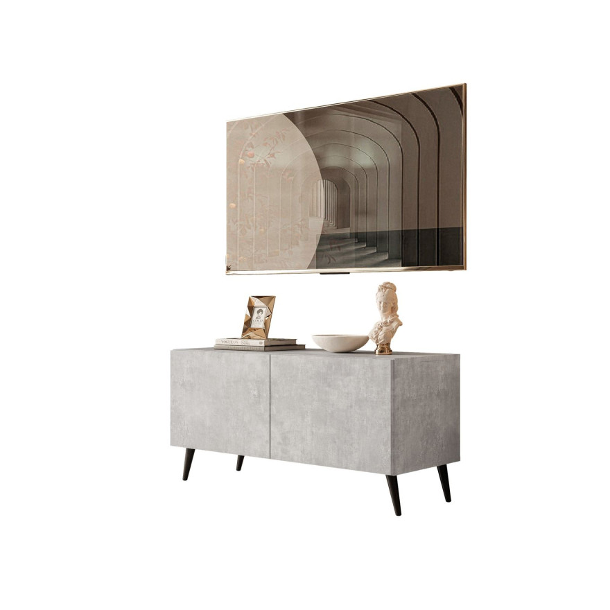 Szafka RTV COLGANTE BETON 100 cm na nóżkach