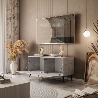 Szafka RTV COLGANTE BETON 100 cm na nóżkach