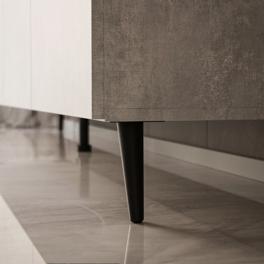 Szafka RTV COLGANTE BETON 100 cm na nóżkach