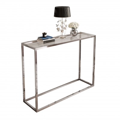 Konsola MODERN GLASS CHROM 80/100 cm