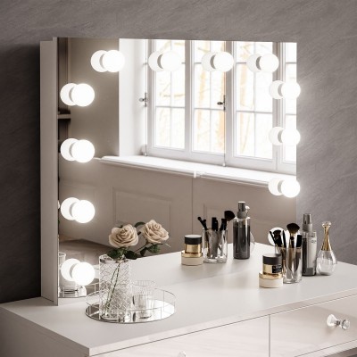 Toaletka kosmetyczna BLANCO GLAMOUR ELITE z lustrem i oświetleniem Toaletka kosmetyczna BLANCO GLAMOUR ELITE z lustrem i oświetleniem