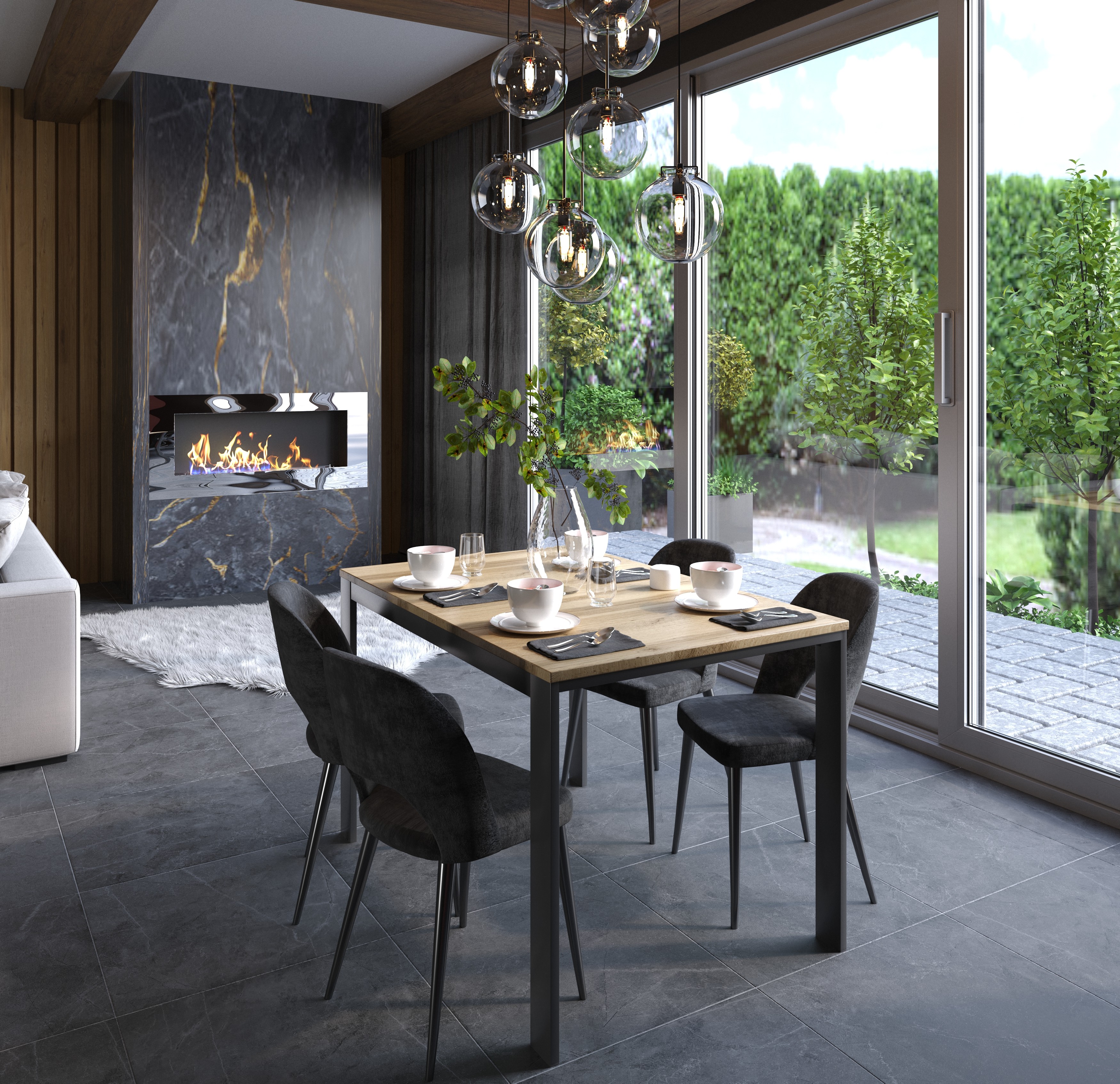 Stół rozkładany ART LOFT 125-292 cm