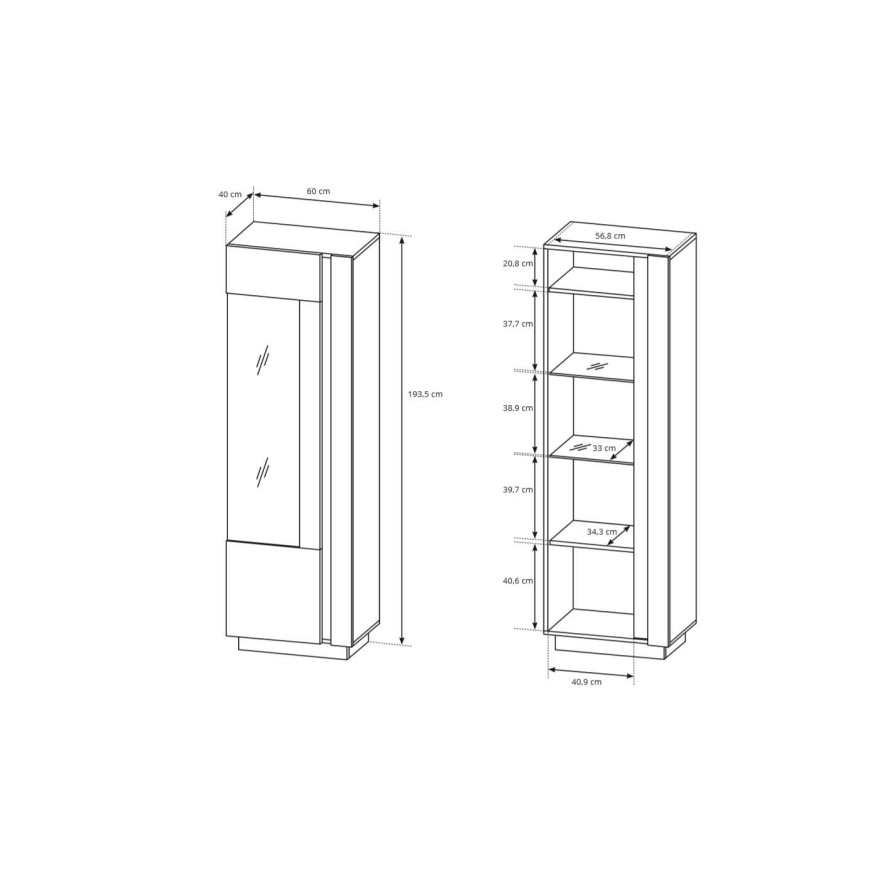 Meblościanka ARCON biały połysk Meblościanka ARCON biały połysk