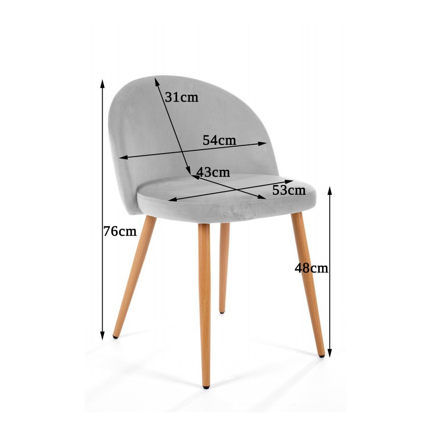 Krzesło tapicerowane VELUTO