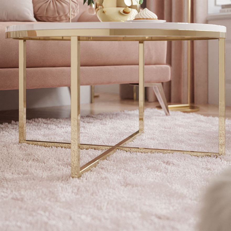 Okrągły stolik kawowy CIRI-X wysoki połysk Okrągły stolik kawowy CIRI-X wysoki połysk