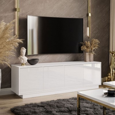 Szafka RTV SANAYI V biały połysk