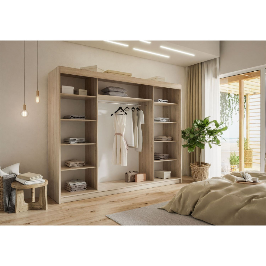 Szafa przesuwna trzydrzwiowa DELMA II 250 cm Szafa przesuwna trzydrzwiowa DELMA II 250 cm