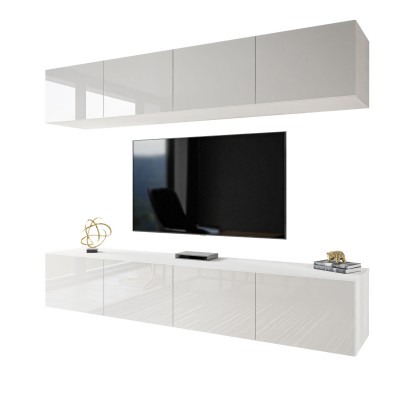 Meblościanka COLGANTE + LED wysoki połysk