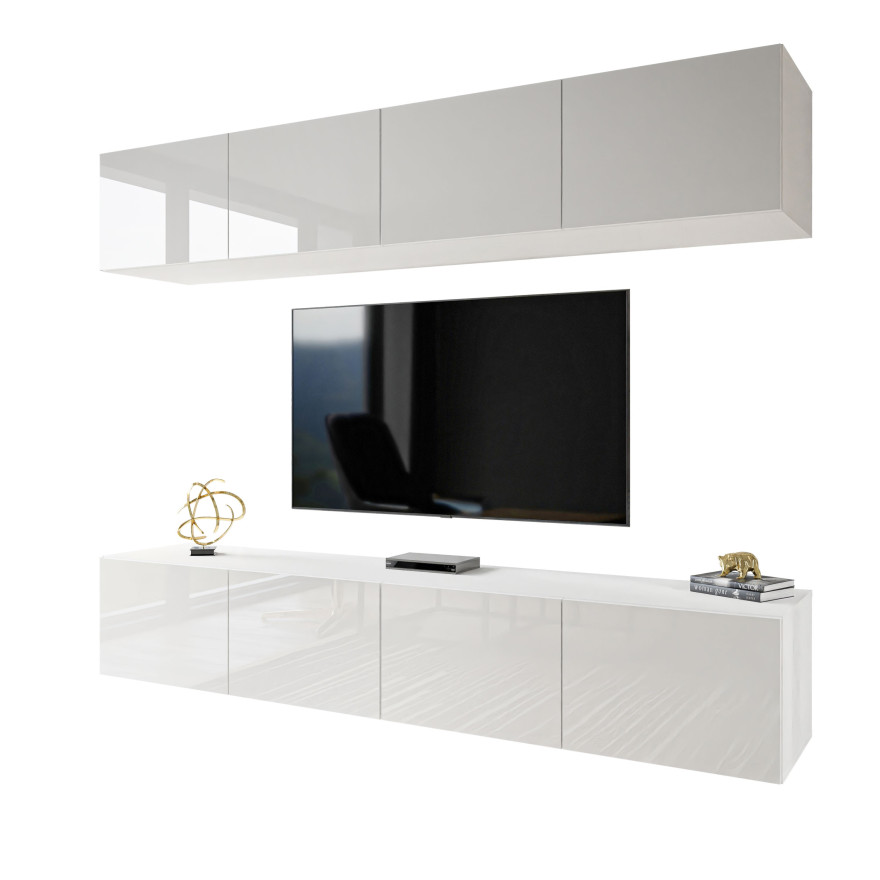 Meblościanka COLGANTE + LED wysoki połysk